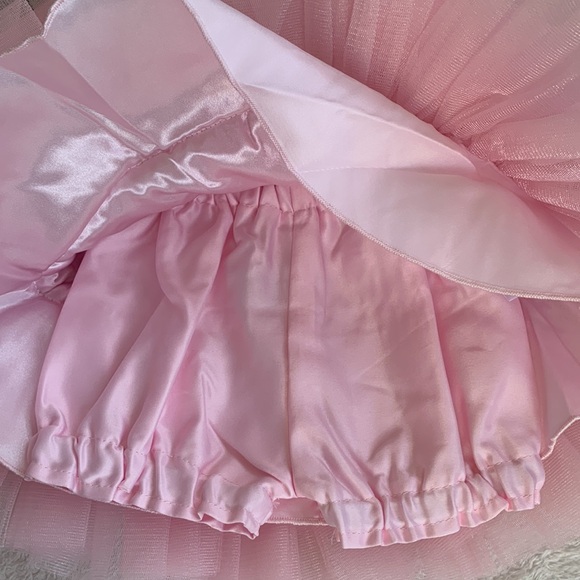 NWOT American Princess 6M Pink/Gold Rhinestone Dress Gorgeous💖Matching Bloomers - Picture 7 of 14